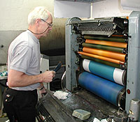 Rolle Jansson i arbete.