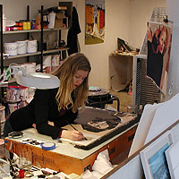 Cecilia Sikstr�m i arbete.
