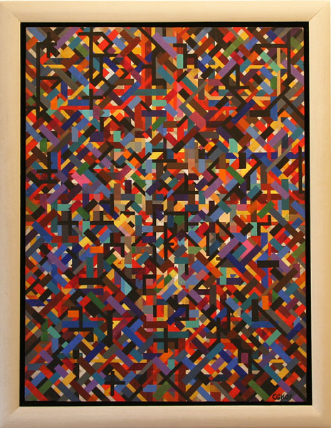 Tempera Livsgl&auml;djen (K&auml;rlek) av C. G&ouml;ran Karlsson.