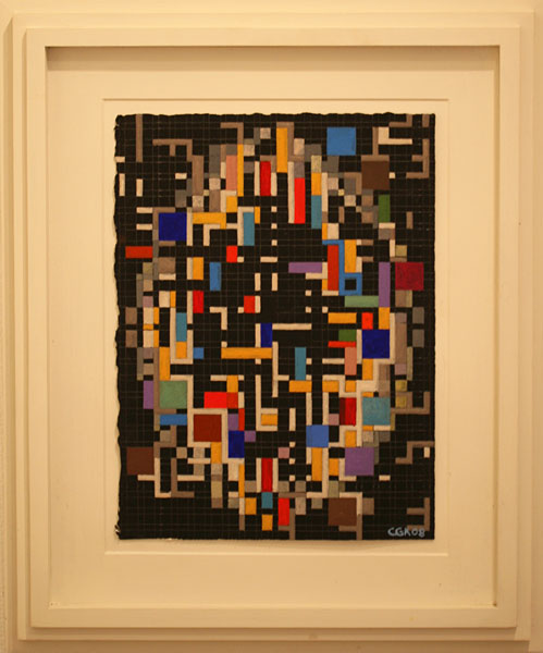 Tempera Sj&auml;lvportr&auml;tt av C. G&ouml;ran Karlsson.