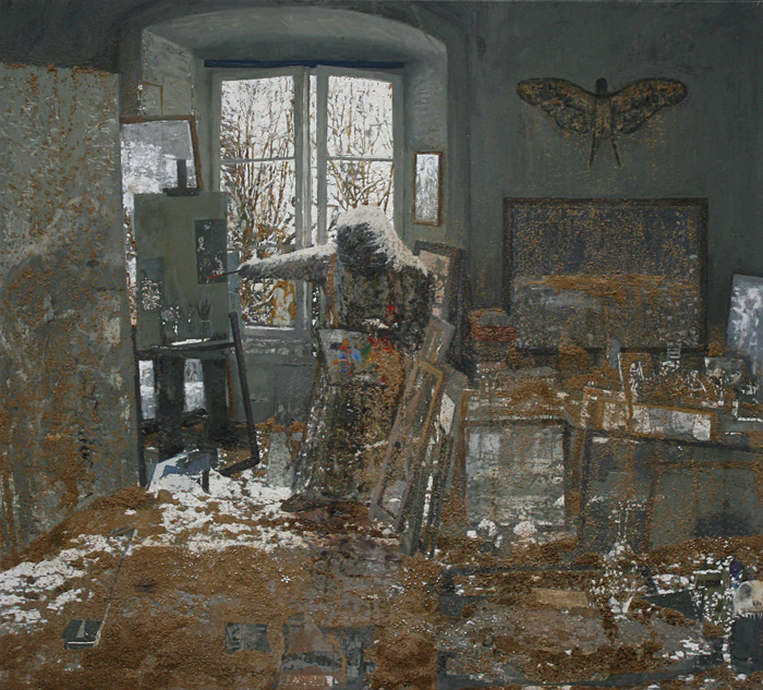 Bo Larssons m&aring;lning Sn&ouml;mannen.