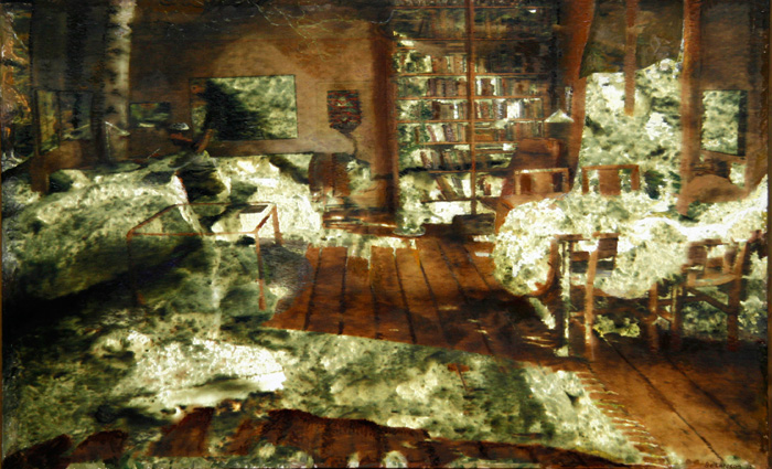 Bo Larssons m&aring;lning Naturrum II.