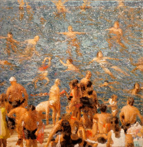 Bo Larssons m&aring;lning Badare.