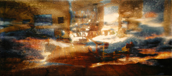 Bo Larssons m&aring;lning Himmelska rum I.