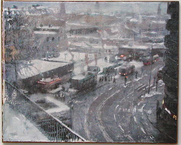 Bo Larsson - mixed technic on canvas.