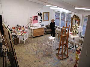 Eva Zettervall in her studio.