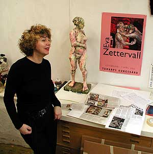 Eva Zettervall in her studio.