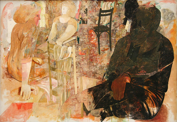 Ulf Gripenholms m&aring;lning Chez Marthe Chenal.