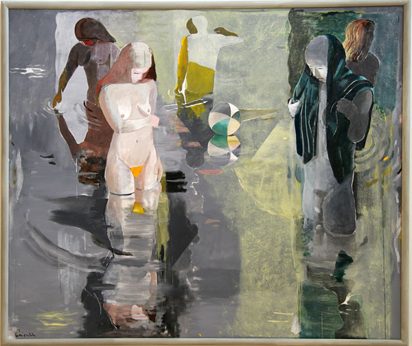 Ulf Gripenholms m&aring;lning Badare I, andra versionen.