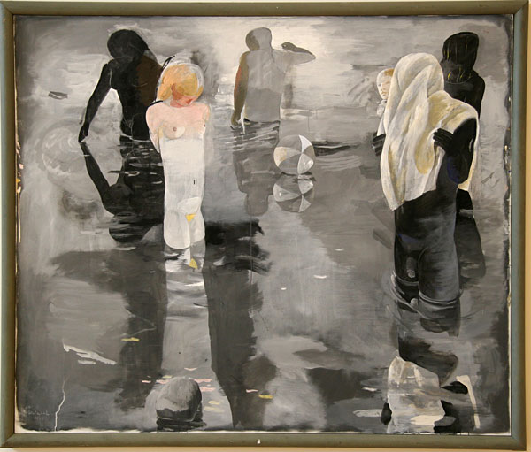 Ulf Gripenholms m&aring;lning Badare I