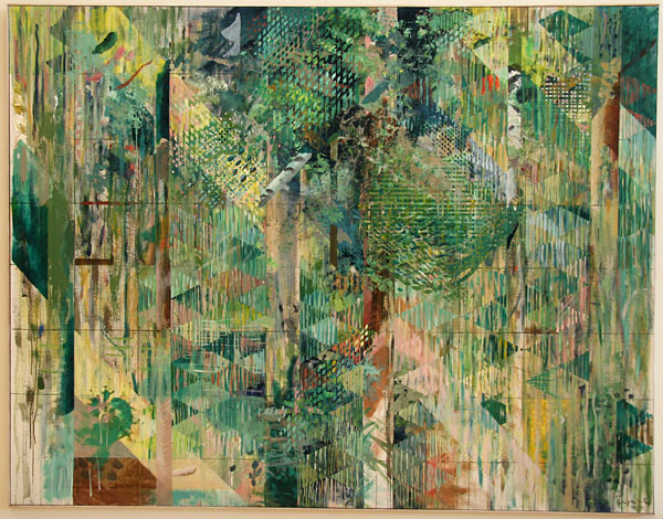 Ulf Gripenholms m&aring;lning Skogen -  dagen