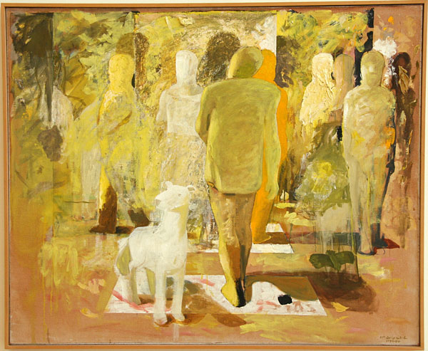 Ulf Gripenholms m&aring;lning Gul m&aring;lning.