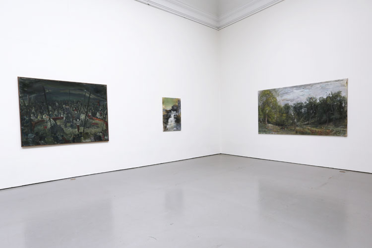 Tre målningar av Alvar Jansson - Klicka i bilden för förstoring av två av konstverken.