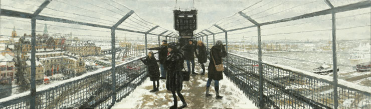 M&aring;lningen Hissen, februari 2014 av Bo Larsson.