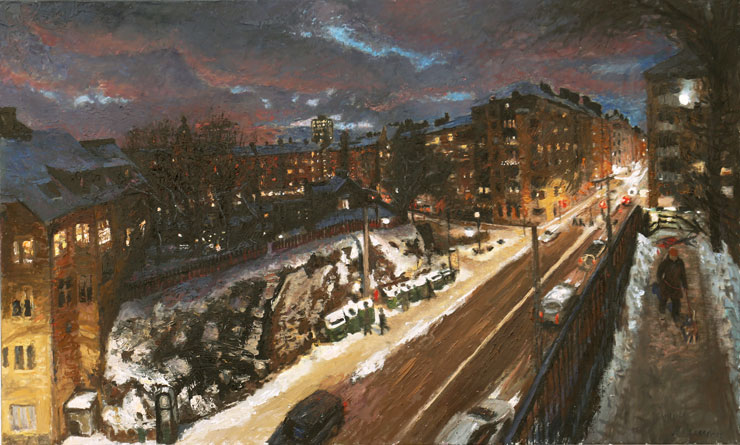 M&aring;lningen Renstiernas Gata av Bo Larsson.