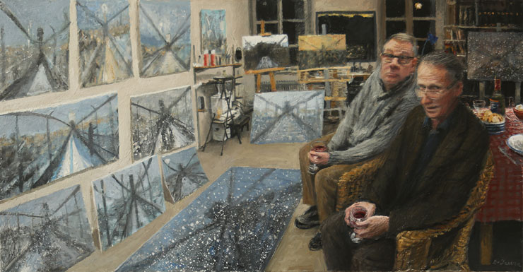 M&aring;lningen Kritiker av Bo Larsson.