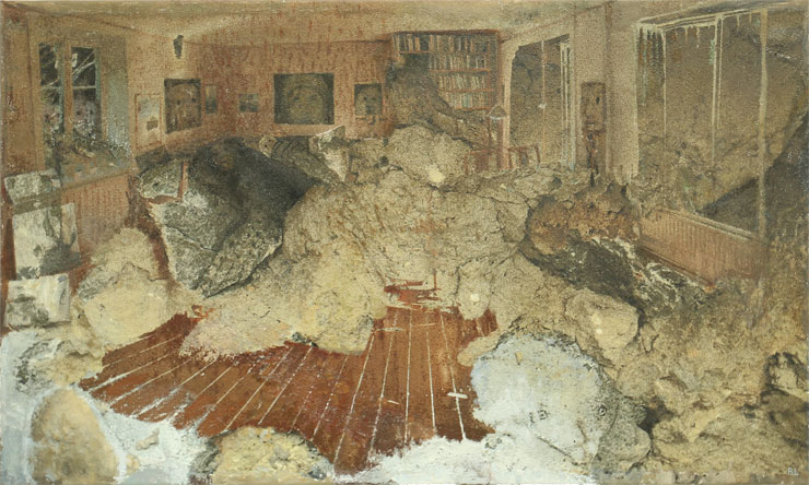 M&aring;lningen P&aring; ofri grund av Bo Larsson.