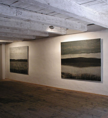 Målningarna Senvinter och Molnet av LG Lundberg