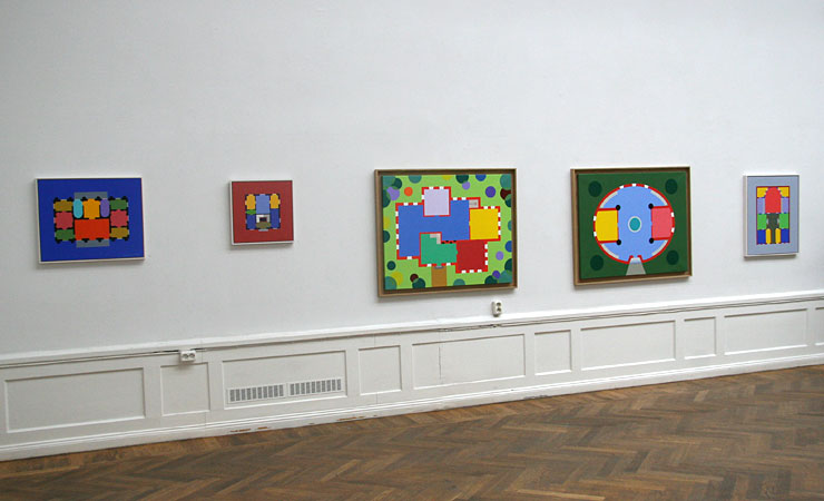 Vägg 1 till höger när man kommer in i entrén till Konstnärshusets stora sal - KG Nilsons utställning.