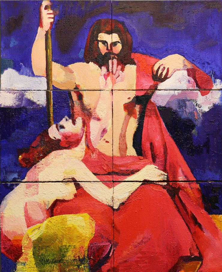 M&aring;lningen Jupiter av Cecilia Sikstr&ouml;m.