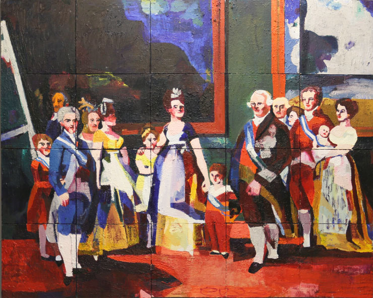 M&aring;lningen Familjen av Cecilia Sikstr&ouml;m.