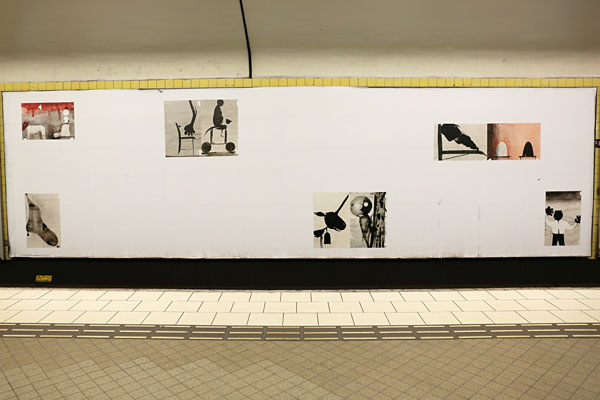 Bilder av Dan Wiréns konstverk, Fridhemsplans tunnelbanestation.