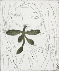 Aquatint and etching Daphne 2 by Eva Mossing Larsen