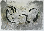 Carriage - Lithography on stone by Curt Asker.