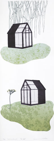 Fp-gravyr/Serigrafi Före sådd av Catharina Warme Hellström.