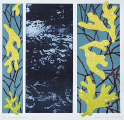 Fp-grafvyr/Serigrafi Stora blå.