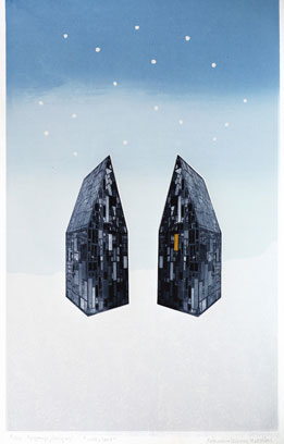 Fotografyr/Serigrafi Vinterland av Catharina Warme Hellström